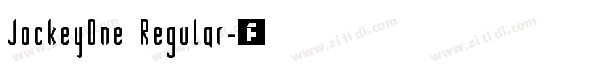 JockeyOne Regular字体转换